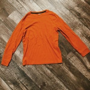 Boys Large Waffled Long Sleeve Shirt